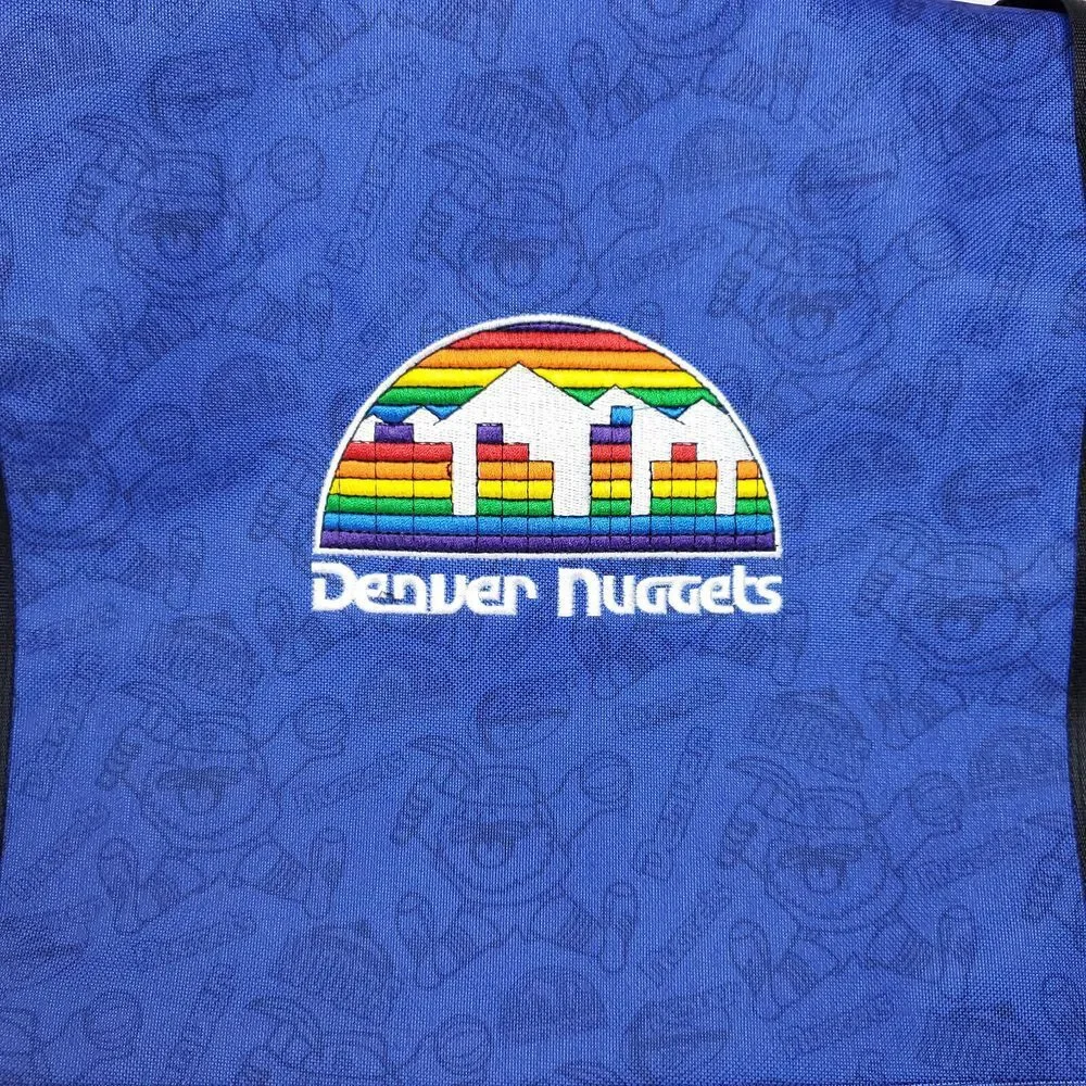 Denver Nuggets‎ Mitchell & Ness NBA Duffle Bag w/ Strap Blue Yellow Black New
